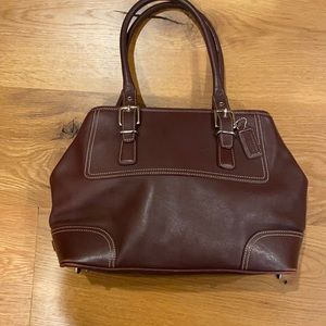 Brown Leather Coach Bag